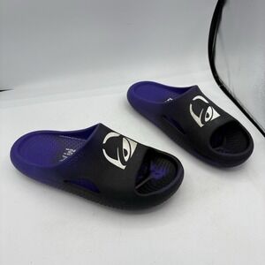 Crocs x‎ Taco Bell Sandals Mens 8 Womens 10 Live Más Mellow Slide Purple Black